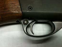 Shotgun depicting the safety switch near the trigger.